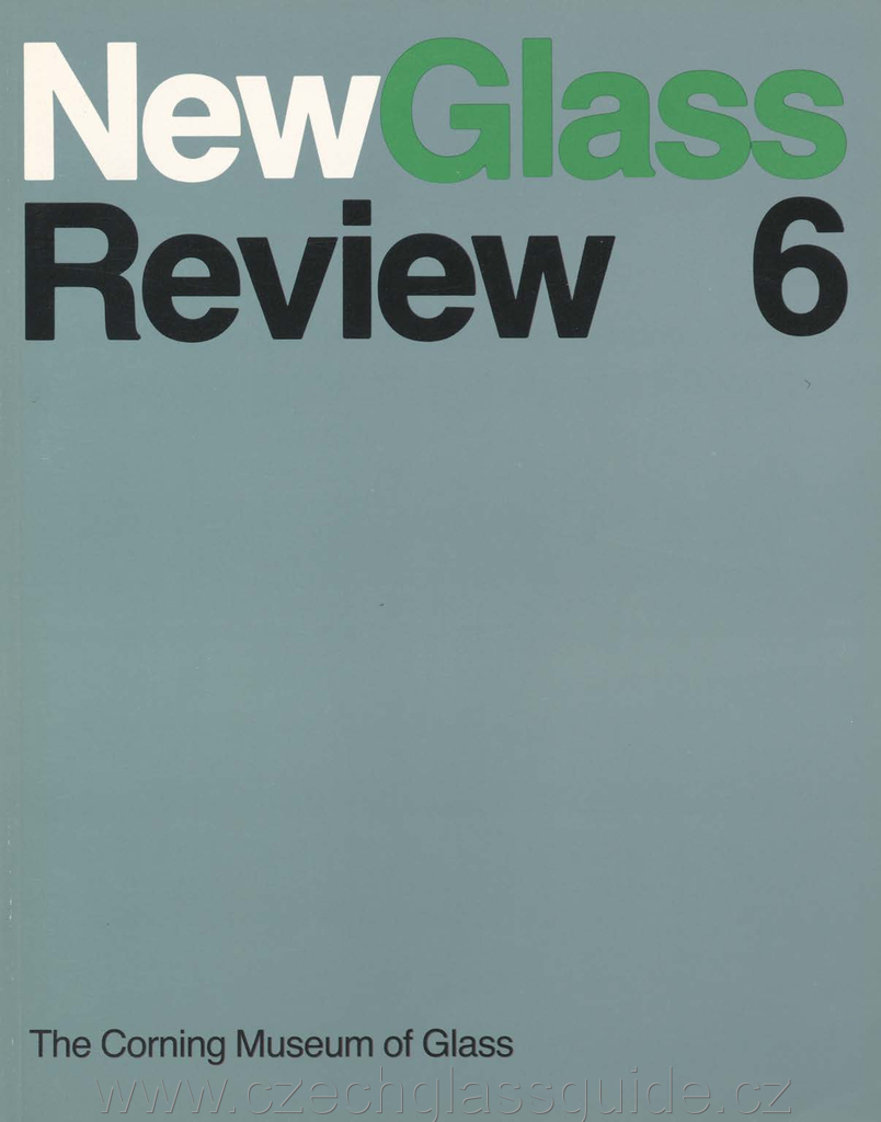 New Glass Review 1985