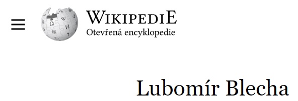 Lubomír Blecha Wikipedie