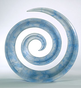 M. Fišar - Sculpture Blue Spiral