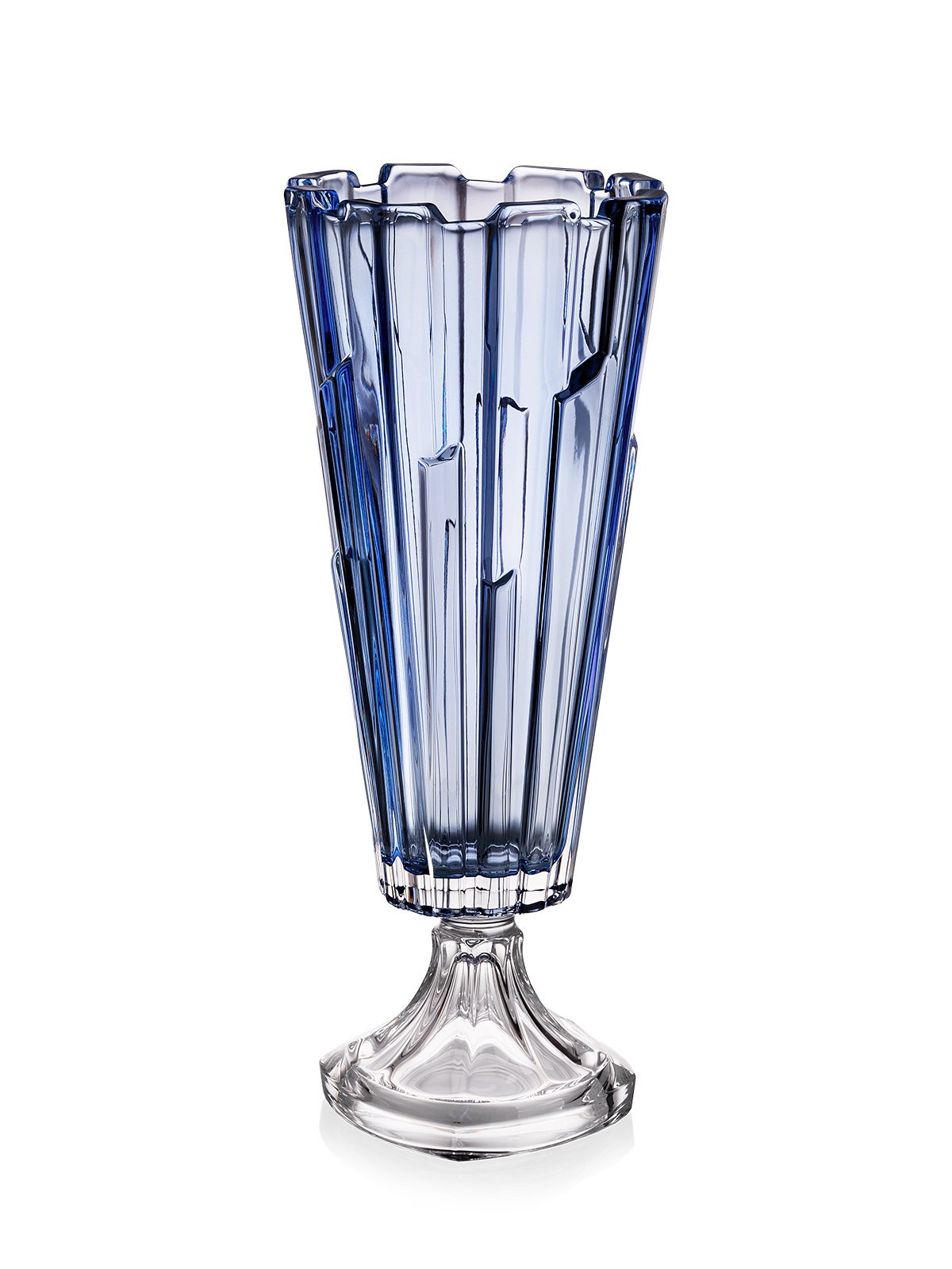 Bohemia Treasury - Bolero footed vase Blue
