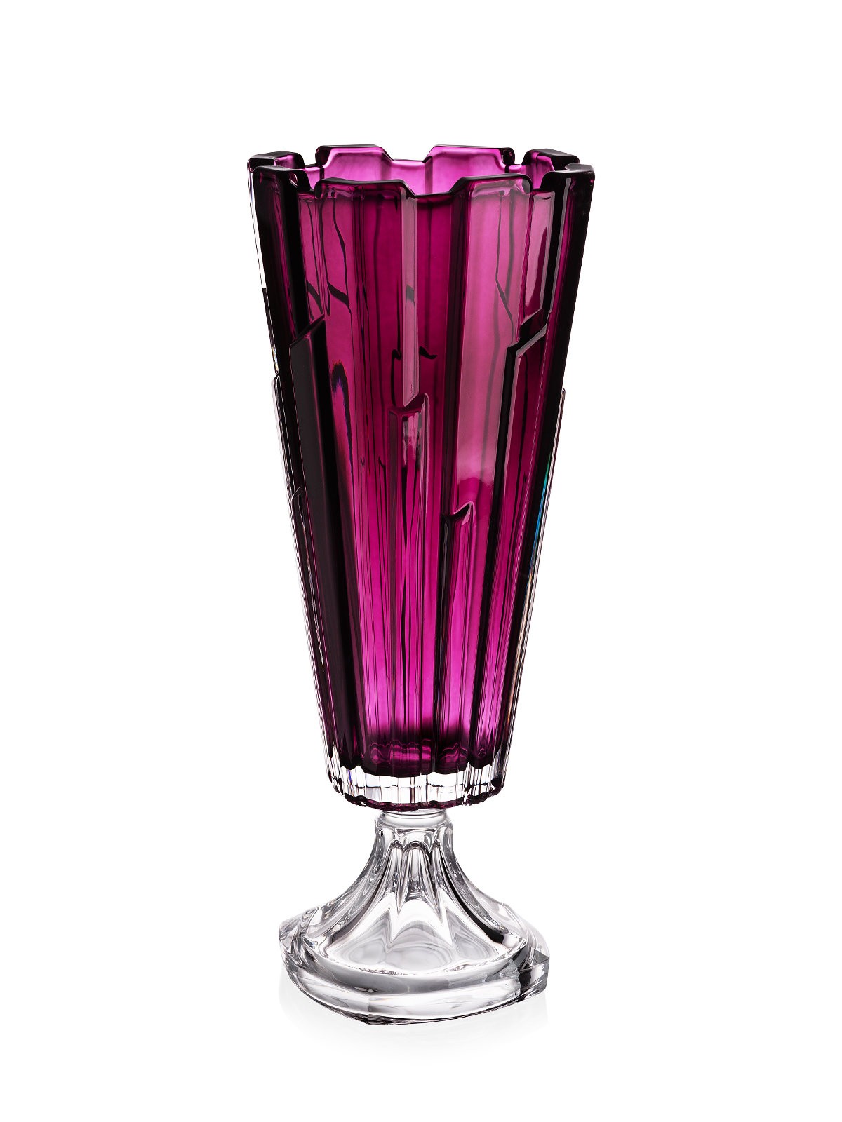 Bohemia Treasury - Bolero footed vase Purple