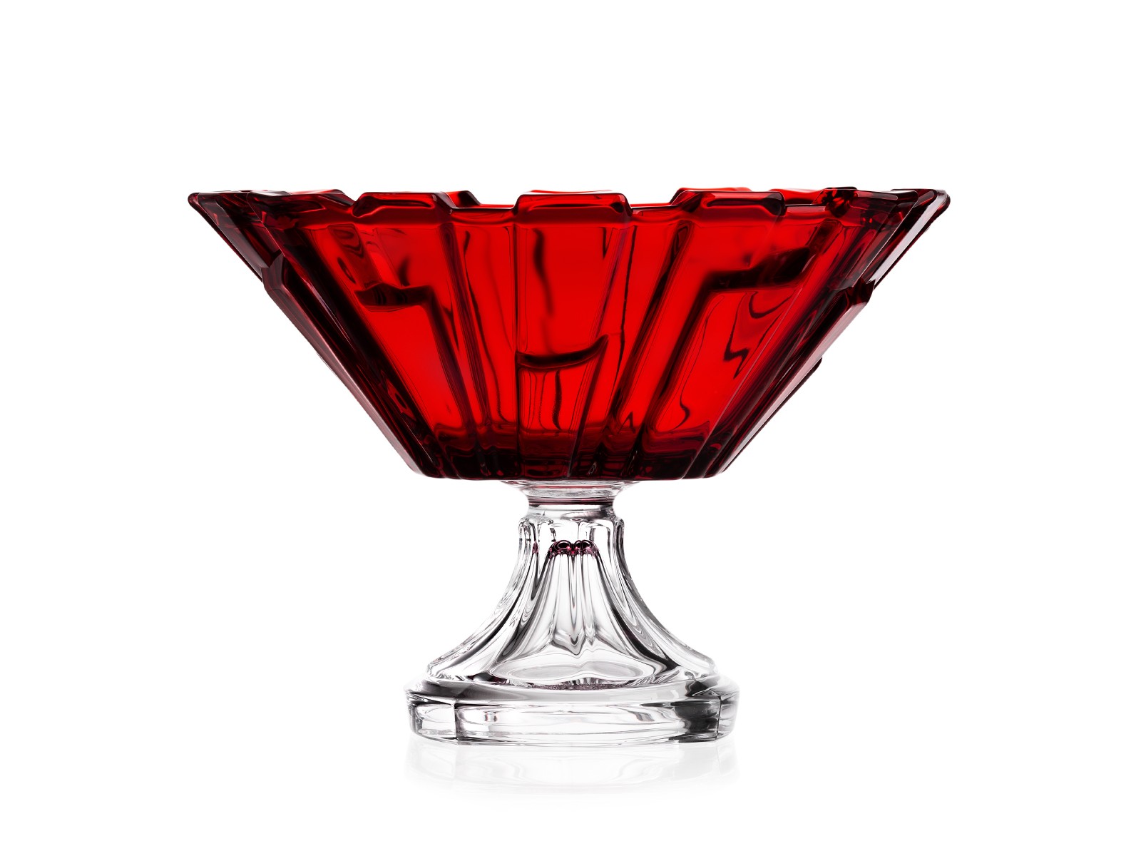 Bohemia Treasury - Bolero footed bowl Red