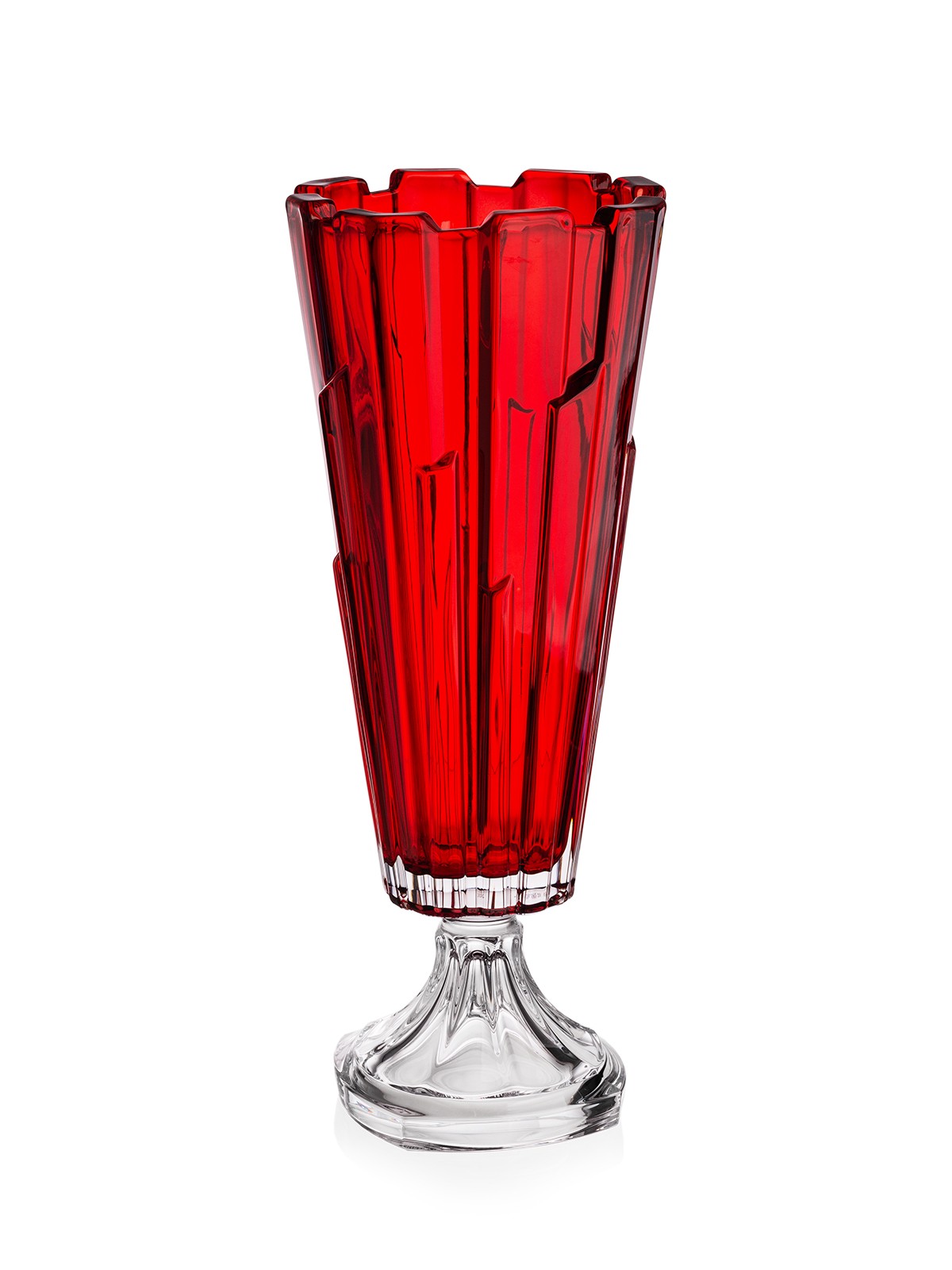 Bohemia Treasury - Bolero footed vase Red