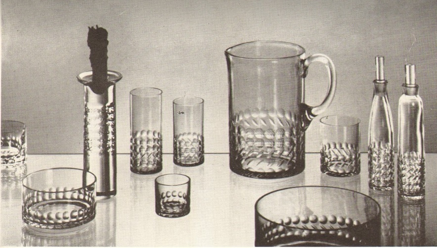Borské sklo -  Drinking set