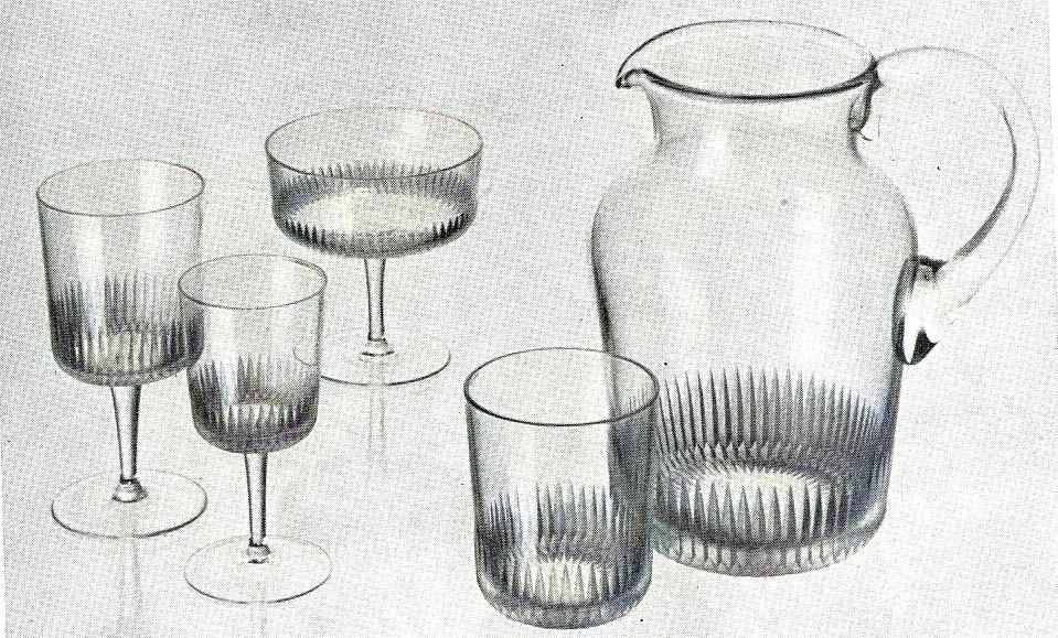 Borské sklo -  VS 3787,  Drinking set