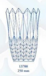 Heřmanova huť-- 13700/250, Vase