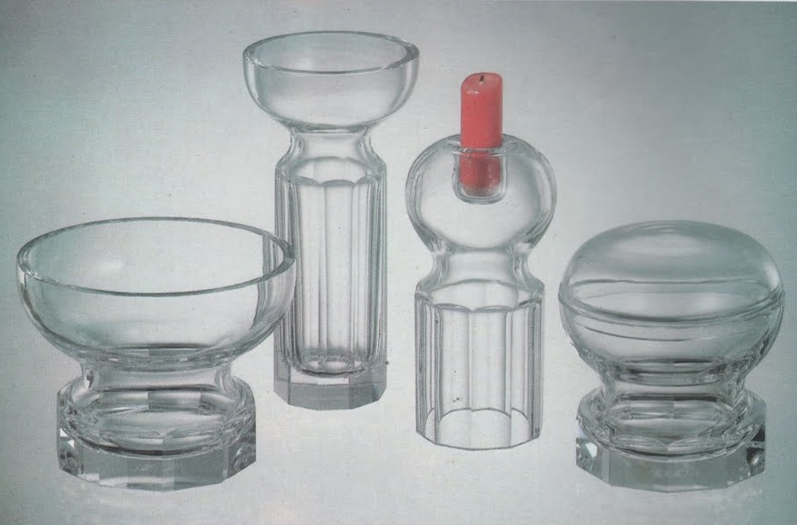 Moser - 2542,  Bowl, Vase,  Candlestick