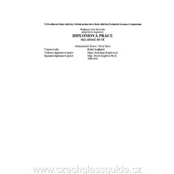 E. Lojková: Hutě Kamenický Šenov, Nový Bor -  Diplomová práce