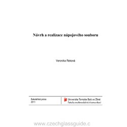 V. Reková - Návrha a realizace nápojového souboru - Bakalářská práce