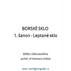 Borské sklo - Šanon 1 - Leptané