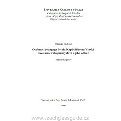 Š. Holbová - Josef Kaplický - Bakalářská práce