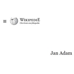 Jan Adam - Wikipedie