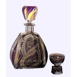 Borské sklo -   Drinking set