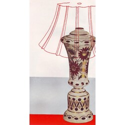 Borské sklo -   5351/2316/1 1/2,  Lamp foot