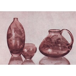 Borské sklo -   10143/8107,  Drinking set