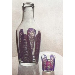 Borské sklo -   642/A-1314,  Drinking set