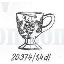Heřmanova huť - 20374/1,4 dl. Glass
