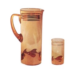 Borské sklo -  67865/A 1329, Drinking set