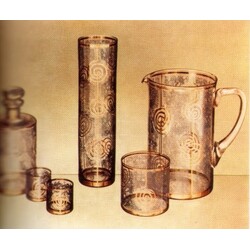 Borské sklo -  16034, Drinking set