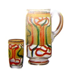 Borské sklo -  20498/10021, Drinking set