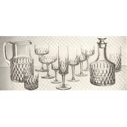 Poděbradské sklárny - 21-777/TS-1148, Drinking set