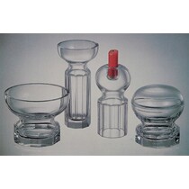 Moser - 2542,  Bowl, Vase,  Candlestick