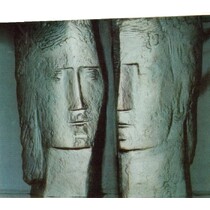 J. Černý - Dvě hlavy, sculpture