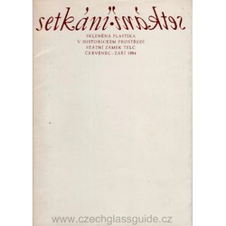 Skleněná plastika Telč 1984