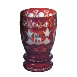 Borské sklo - 83943/2800/12, Red staining Egermann