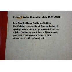 Borské sklo - vzorová kniha 1960 - 1980