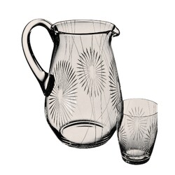 Borské sklo -  1195/2488, Drinking set