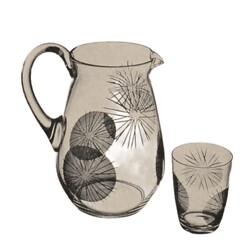 Borské sklo -  1195/1418, Drinking set