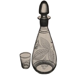 Borské sklo -  57618/4856/6010B, Drinking set