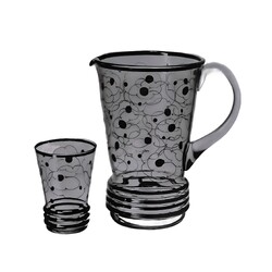 Borské sklo -  10718/1026, Drinking set