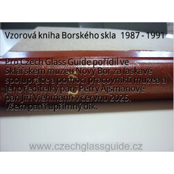 Borské sklo - vzorová kniha 1987 - 1991