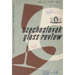 Czechoslovak Glass Review 1949/1