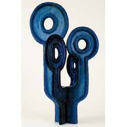 V. + Z. Kepka  - Blue glass sculpture