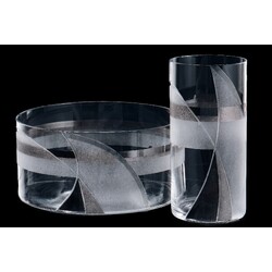 Crystalex, Bowl and Vase - 27135/83671/20 and 27135/50142/25.5 