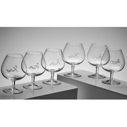 Borské sklo - 7395/614/20/1, Glasses A Reposing Woman