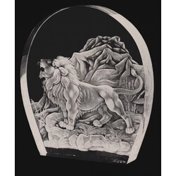 Borské sklo - 71383/71391, Lion