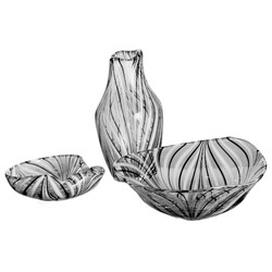 Harrachov - 15/3335, 4/4467, 5/4027  Ashtray, Vase, Bowl