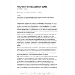 NEW TECHNOLOGY AND NEW GLASS