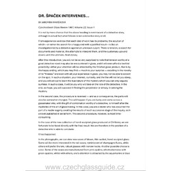 Dr Špaček Intervenes