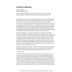 In Search of Beauty