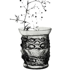 Borské sklo -   J. Špaček,  Vase 33