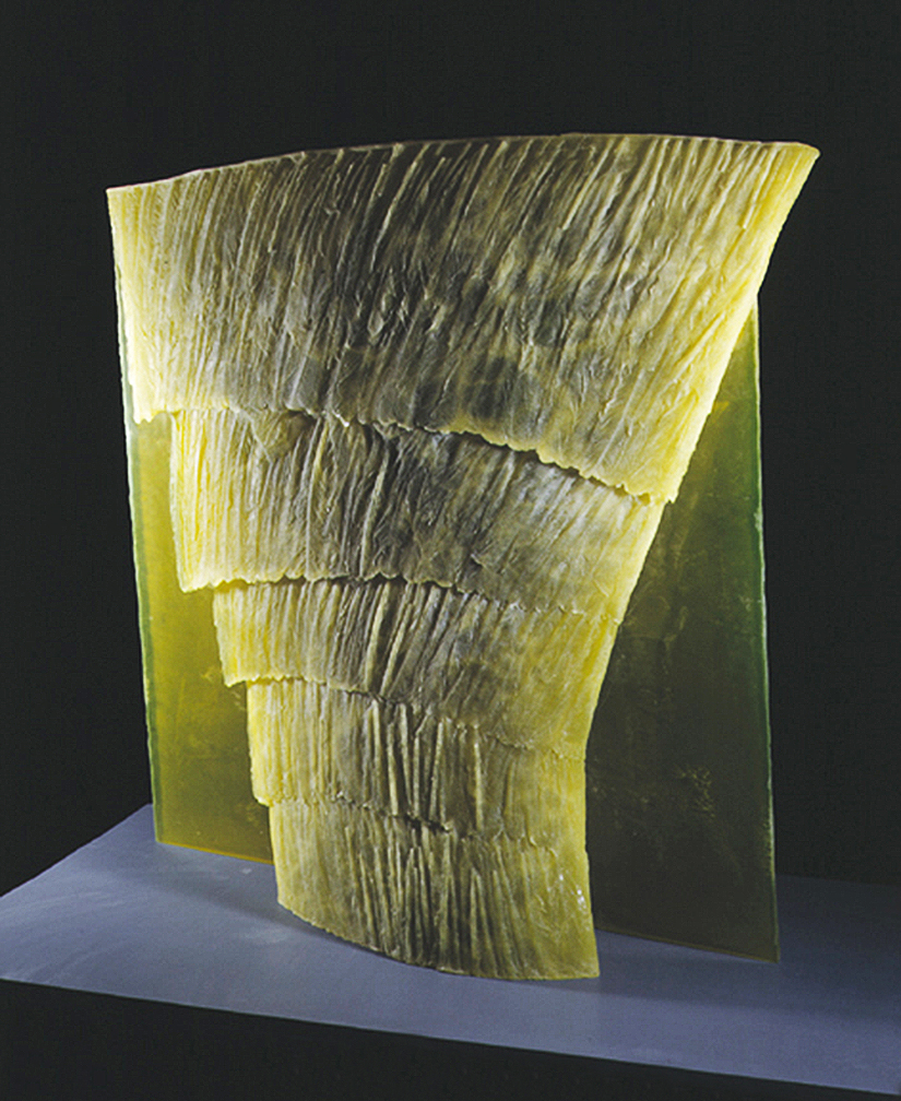 I. Mareš: cast glass sculpture 