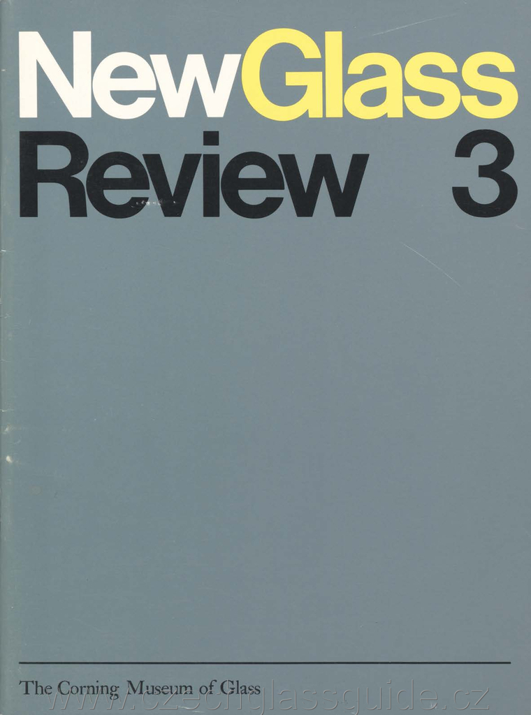 New Glass Review 1981