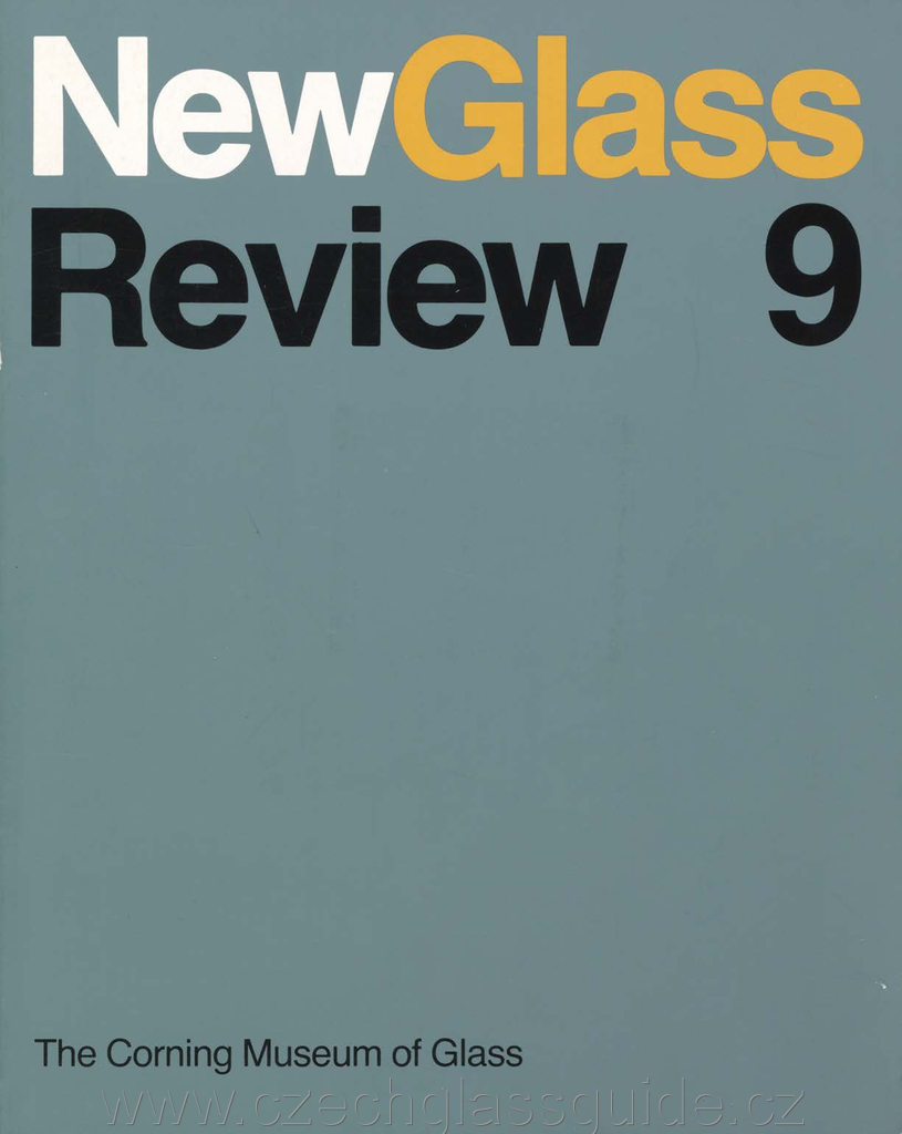 New Glass Review 1988