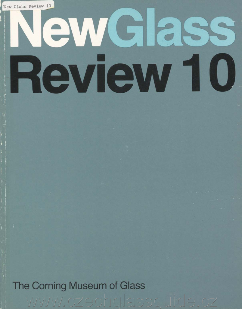 New Glass Review 1989