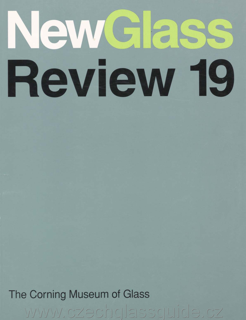 New Glass Review 1998